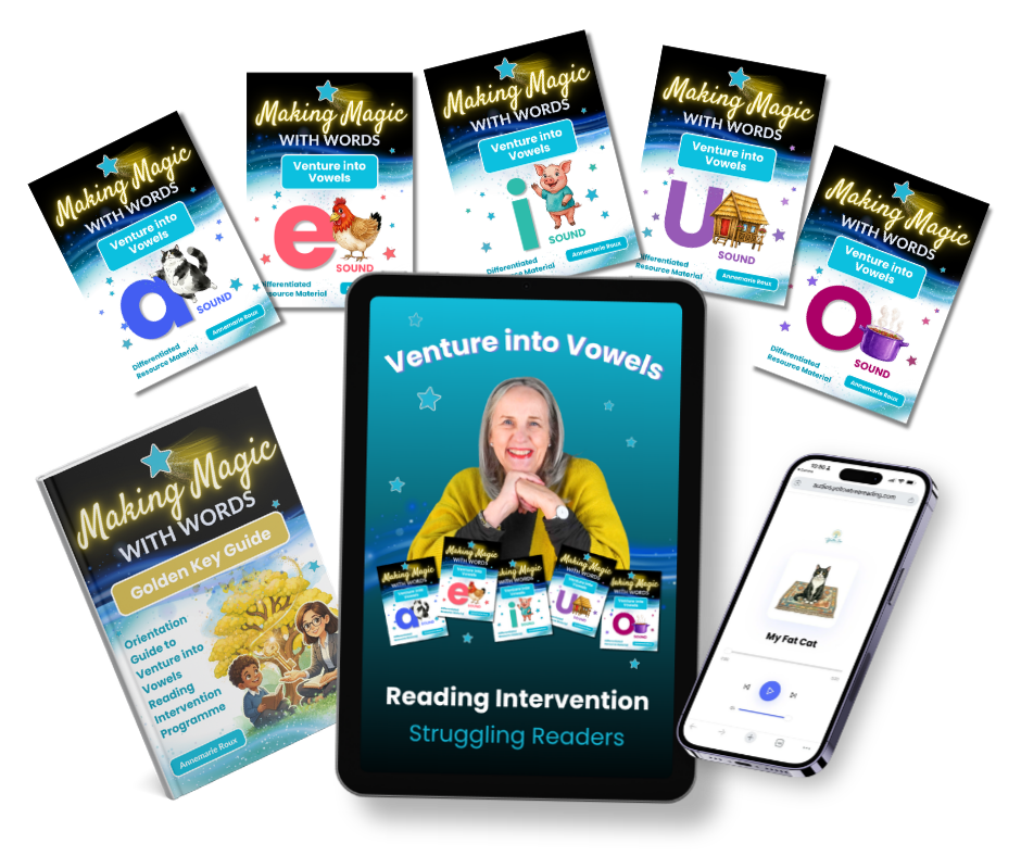 Venture into Vowels reading intervention programme resources